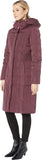 Cashew Grey Winter Essential Women's Hooded Down Coat, Knee-Length - Cole Haan