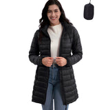 Red Women's Winter Warmth Puffer Coat - ZMC