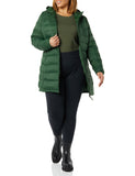 Stone Comfortable & Cozy: Women's Slim Fit Hooded Puffer Jacket - AmEss