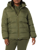 Ivory Women's Winter Puffer Coat: Slim Fit, Drawstring Waist - AmEss