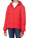 Poppy Red Women's Slender Fit Puffer - Cozy & Chic - AmEss