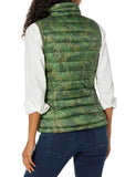 Green Camo Women's Warm Puffer Vest - AmEss