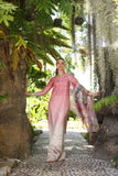 Saadia Asad D1-A Pink Ombre Noor Luxury Chikankari Lawn 2024