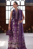 Saadia Asad D9- Purple Noor Eid Luxury Schiffli Laserkari 2025