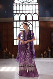Saadia Asad D9- Purple Noor Eid Luxury Schiffli Laserkari 2025
