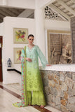 Saadia Asad D5-A Aqua Ombre Noor Luxury Chikankari Lawn 2024
