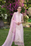 Saadia Asad D11-A Pink Schifli Noor Luxury Chikankari Lawn 2024