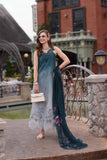 Saadia Asad D10- Teal Ombre Noor Eid Luxe Chikankari 2025