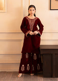 Fozia Khalid Crimson Grace The Velvet Edit 2025