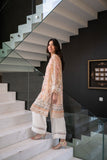 Dhanak SS24DA-2434 Peach 2pcs  Embroidered Kurta With Trouser Mommy & Me Vol II 2024