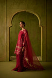 SS24DU-3200 Dark-Pink 3Pcs Dhanak Festive Collection 2024