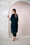 Dhanak FW24DA-2629 Dark Green Velvet Prets 2024