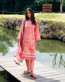 Roheenaz Berry Glint Garden Veal Printed Lawn 2025