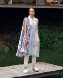 Roheenaz Bloom Glimmer Garden Veal Printed Lawn 2025