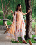 Roheenaz Coral Whim Garden Veal Printed Lawn 2025