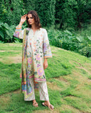 Roheenaz Melon Muse Garden Veal Printed Lawn 2025