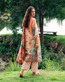 Roheenaz Petal Glaze Garden Veal Printed Lawn 2025