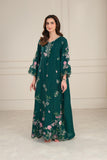 Saadia Asad D6 - Bottle Green Kaftan Nooriyah Luxury Pret 2025