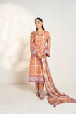 Alkaram EF142-26A-2-Peach Spring Summer Printed Lawn Collection 2026