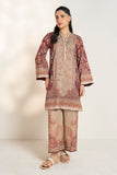 Alkaram EF146-26-2-Maroon Spring Summer Printed Lawn Collection 2026