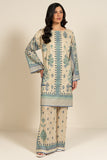 Alkaram EF148-26-2-Beige Spring Summer Printed Lawn Collection 2026
