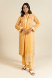 AlKaram Efl 37 3p25 Light Orange Spring Summer 2026