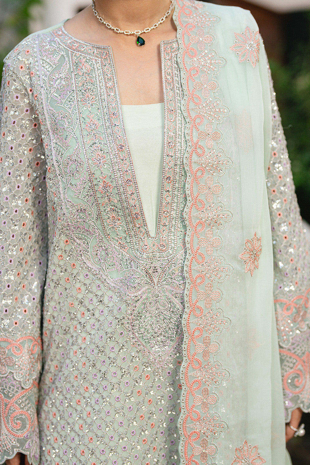 Maryum N Maria Tatiana - FSU5652 Embroidered Chiffon Collection 2025