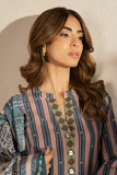 Alkaram FW-109.1-25-1-Blue Winter Collection 2025