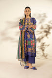 Alkaram FW-123-25-1-Blue Winter Collection 2025