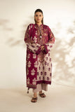 Alkaram FW-128-25-1-Maroon Winter Collection 2025