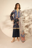 Alkaram FW-139.1-25-2-Blue Winter Collection 2025