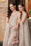 Saadia Asad D7 -Gris Tourtelle Noor Luxury Eid Schiffli Laserkari - Vol 2 2026