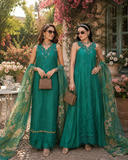 Saadia Asad D2 – Peacock Green Noor Eid Luxury Printskhas 2026