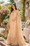 Saadia Asad D13 –  Blush Peach Noor Eid Luxury Printskhas 2026