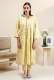 Cross Stitch Ochre Charm Daily Khaddar Linen Collection 2025