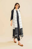Nishat Linen Embroidered Dupatta - KFE24-130 Mono Prets 2024