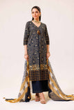Nishat Linen 3 Piece - Printed Embroidered Suit - KFS24-83 Mono Prets 2024