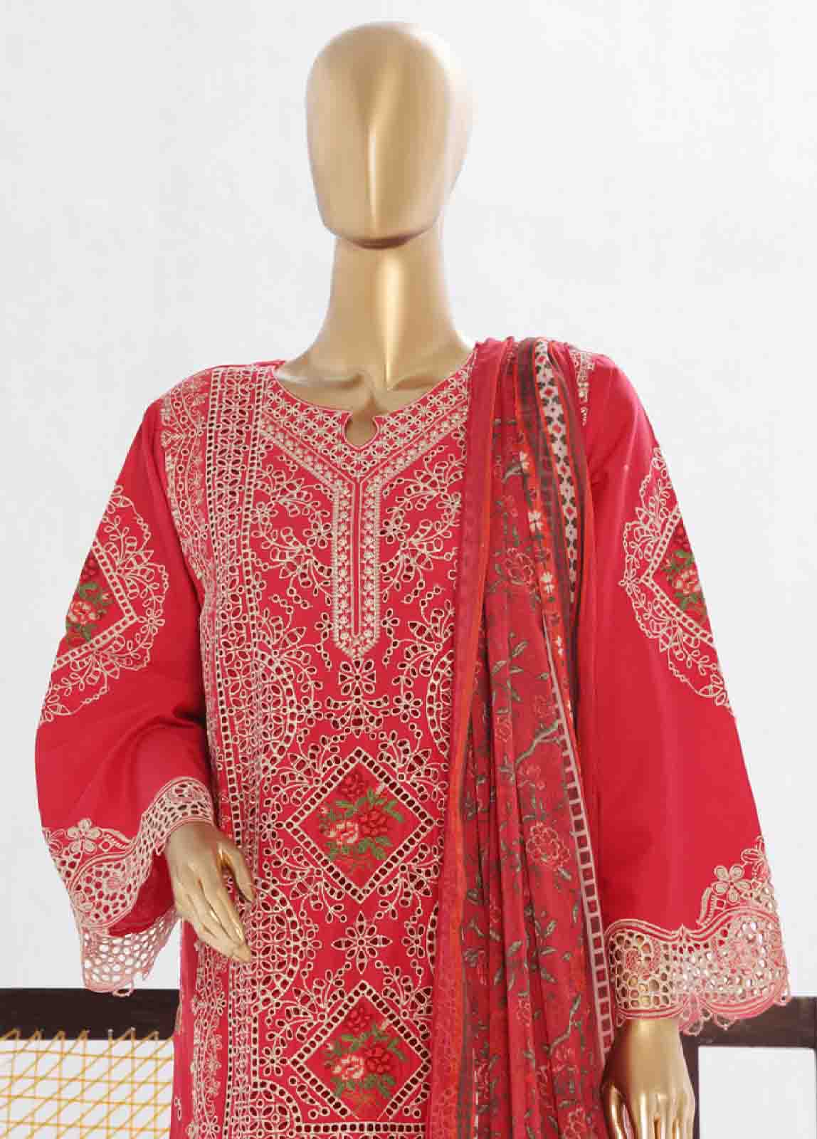 Bin Saeed LF-0144-R Digital Printed Embroidered Suits 2025