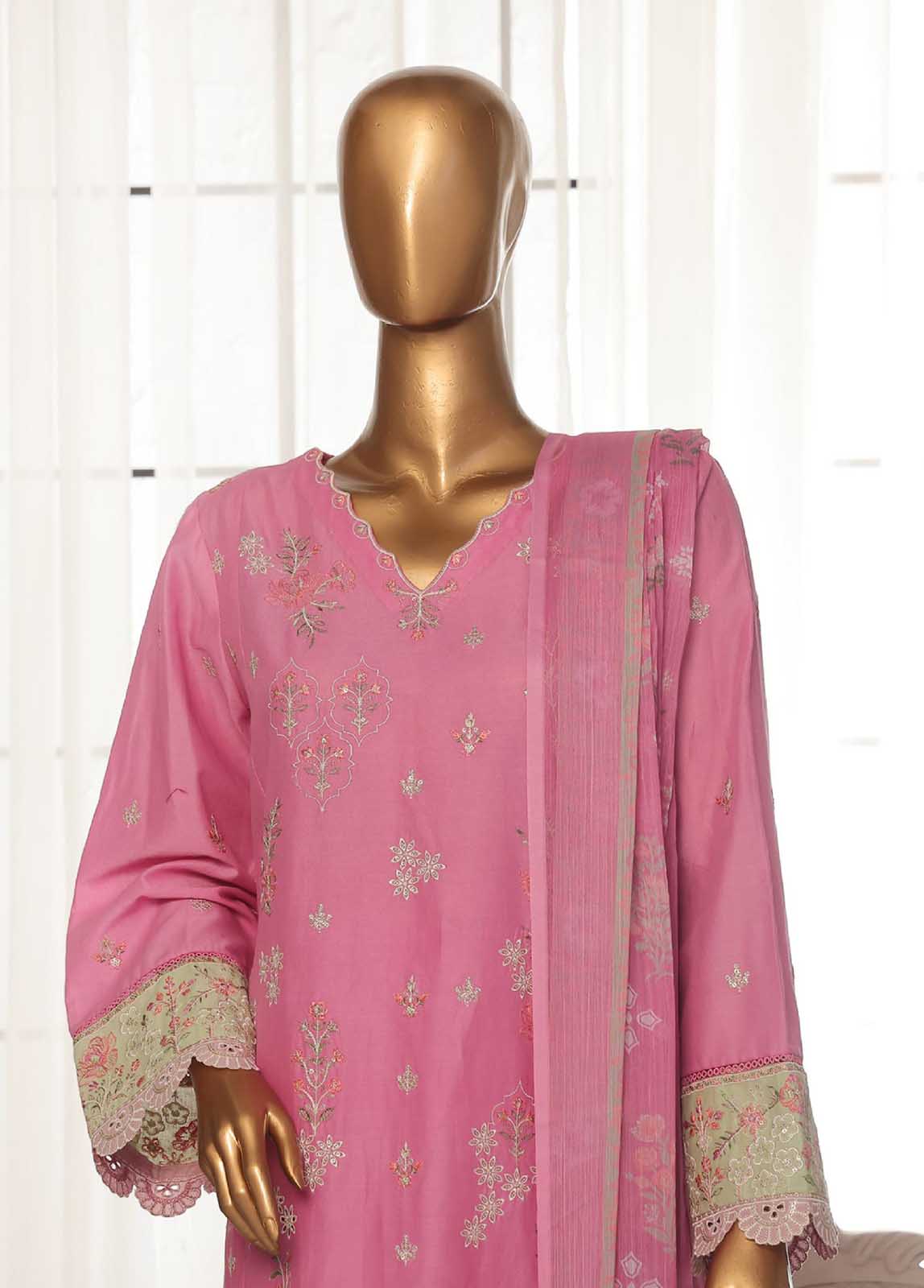 Bin Saeed SMPC-018-A Digital Printed Embroidered Suits 2025