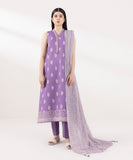 Sapphire 3 Piece Embroidered Cambric Suit U3PEDY24V521 Intermix Collection 2024