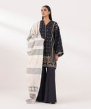 Sapphire  3 Piece Embroidered Jacquard Suit U3PEST24V529 Intermix Collection 2024