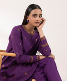 Sapphire  3 Piece Embroidered Dobby Suit U3PEST24V531 Intermix Collection 2024