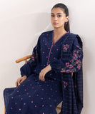 Sapphire  3 Piece Embroidered Jacquard Suit U3PEST24V532 Intermix Collection 2024