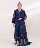 Sapphire  3 Piece Embroidered Jacquard Suit U3PEST24V532 Intermix Collection 2024