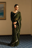 Lulusar Sobaeel Crop Top Saree 2Pcs Velvet Dusk By Morich 2025