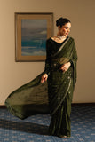 Lulusar Sobaeel Crop Top Saree 2Pcs Velvet Dusk By Morich 2025