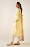 Zeen Woman WAM24155 Lemon Yellow Lawn Prets 2024