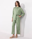 Sapphire Pull-on Linen Blend Trousers WBTMS25V3007 West RTW 2025