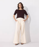 Sapphire Linen Blend Pleated Trousers WBTMS25V3010 West RTW 2025