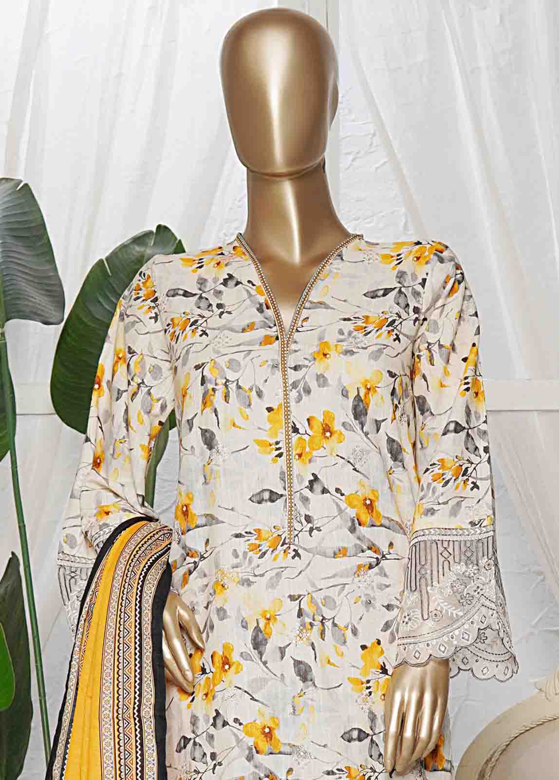 Bin Saeed WKE-0118 Winter Khaddar Embroidered Printed 2025